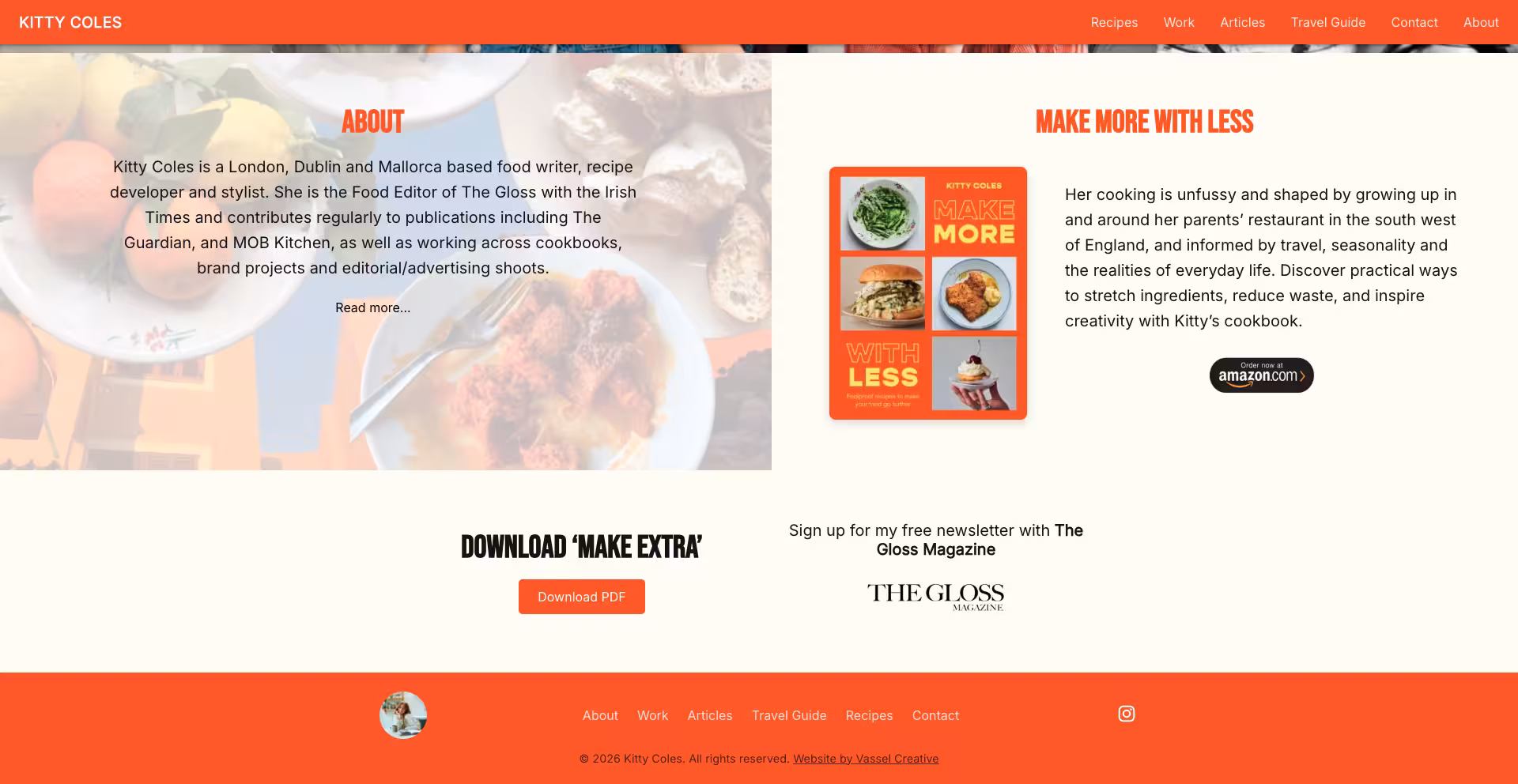 Food & Writing Portfolio screenshot 2